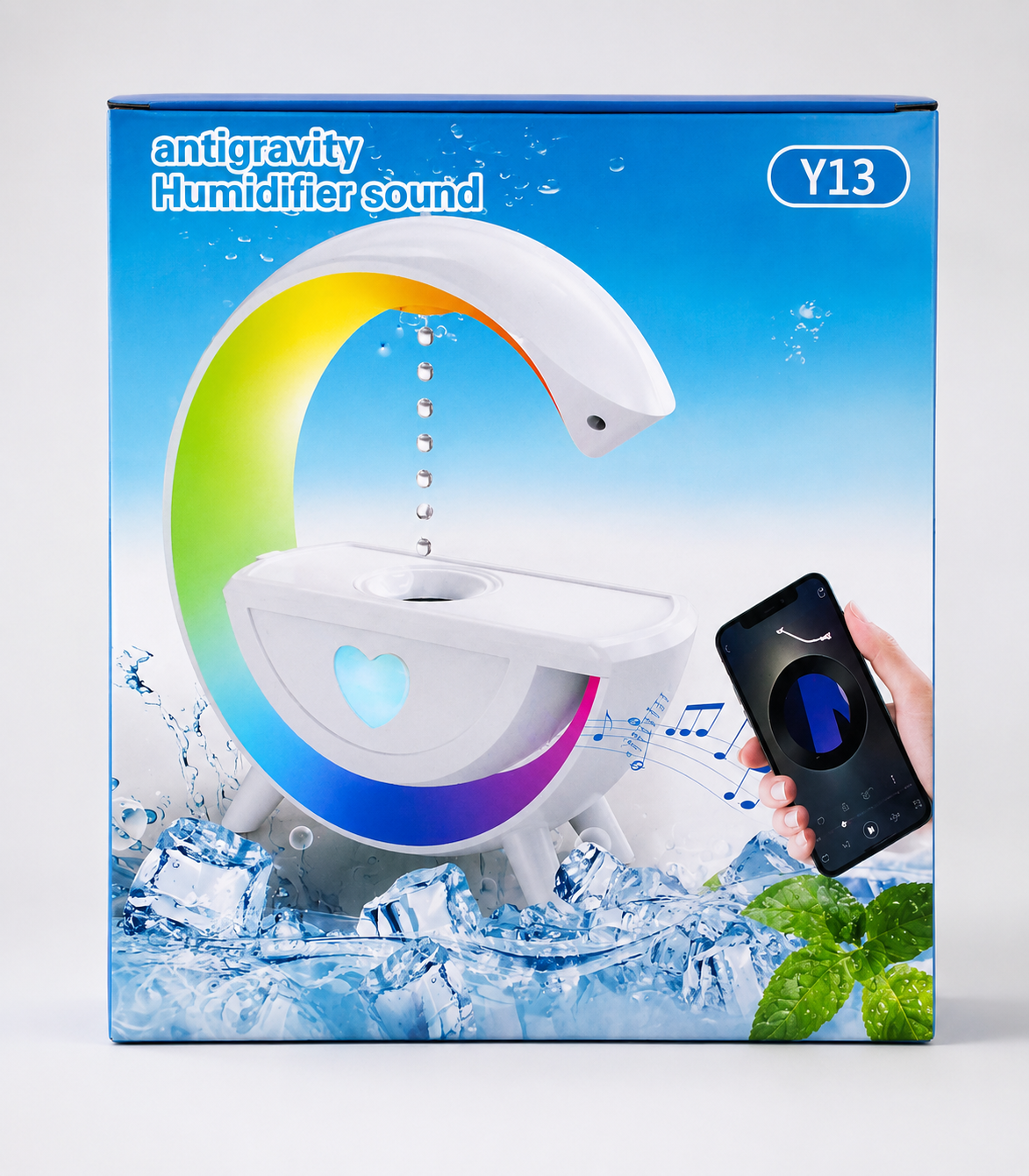 Humidificador Antigravedad Y13 con Bluetooth y Luces LED