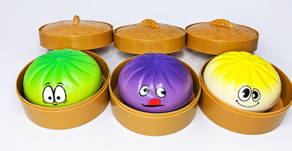 Bola Antiestrés Dumpling Squishy con Carita