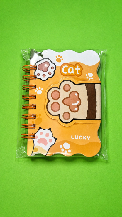 Cuaderno Espiral Gatito Lucky Cute