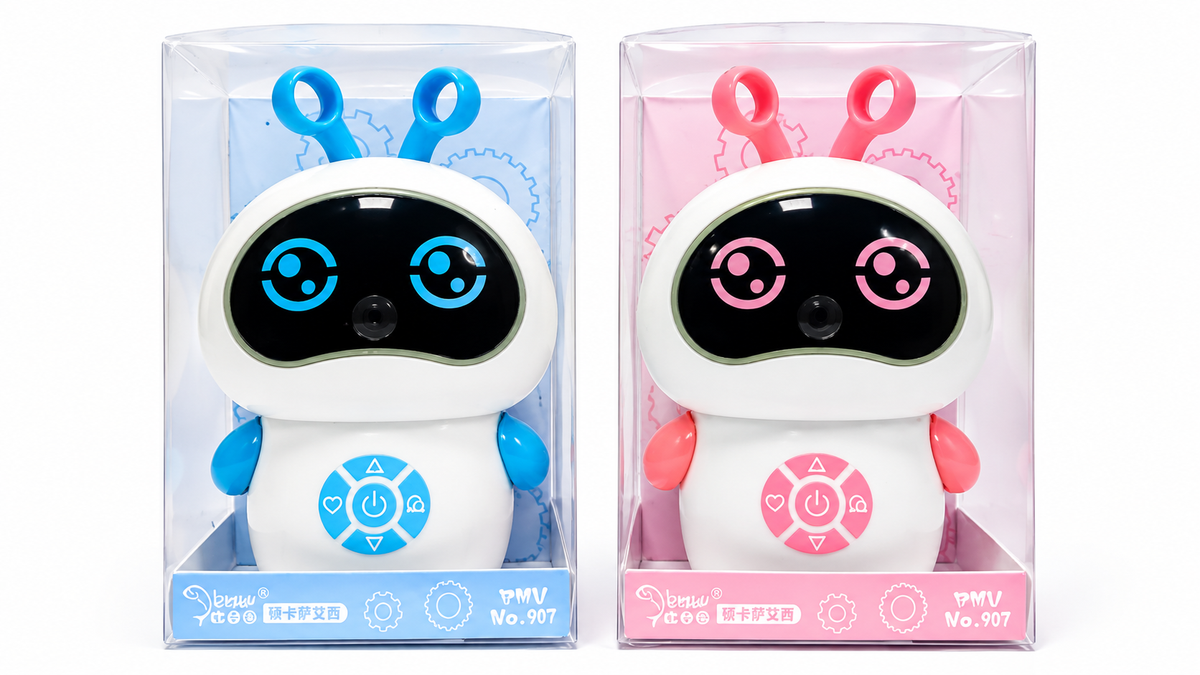 Sacapuntas Robot con Manivela para Niños