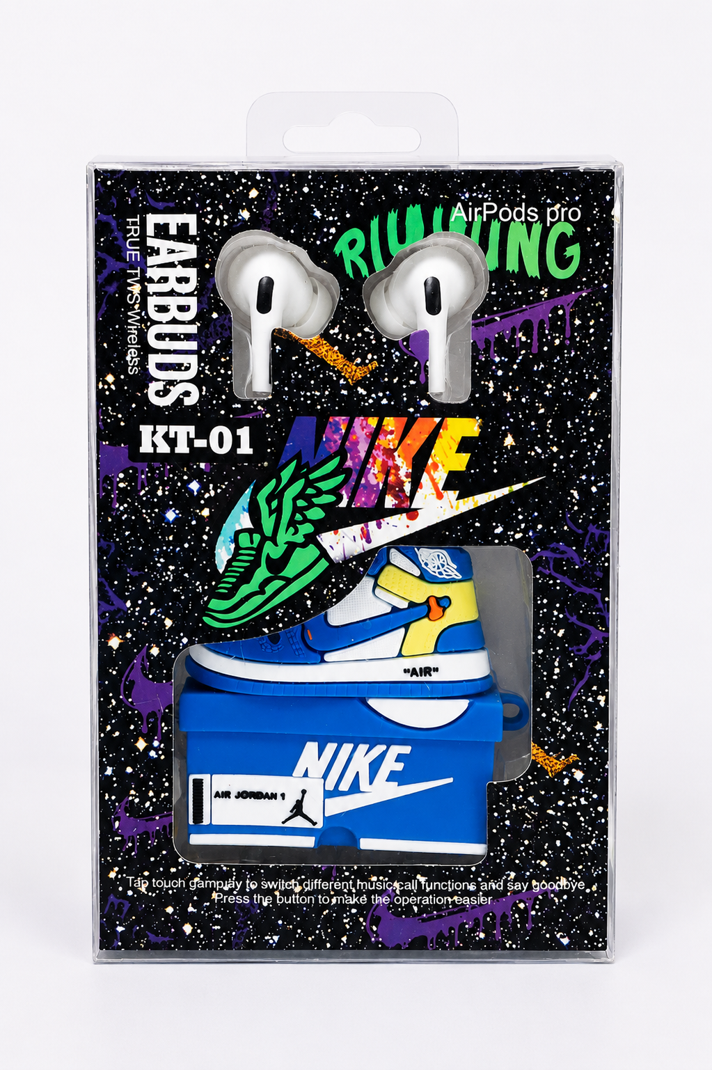 Audífonos Inalámbricos KT-01 con Estuche Diseño Zapatilla